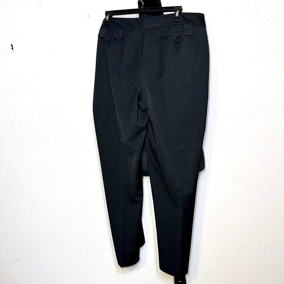 Worthington Grey/Black Lightly Striped Modern Fit Dress Pants Size 16 Petite - Picture 2 of 3